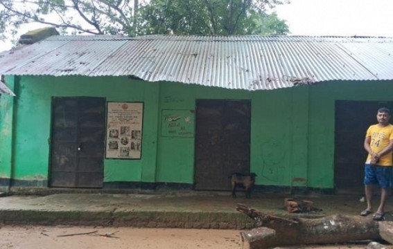 Anganwadi center is in deplorable condition in Sonamura Anganwadi center is in deplorable condition in Sonamura